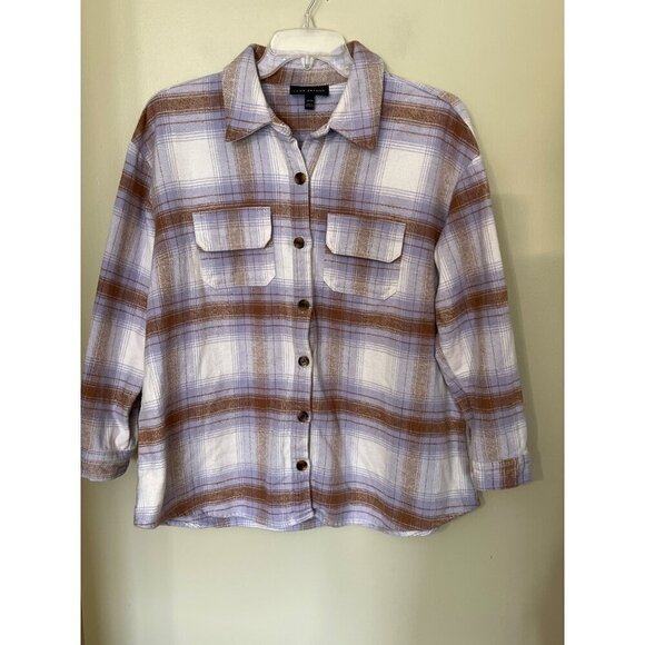 Lane Bryant Shacket 14/16 Button-Up Plaid Shirt / Jacket Outdoor Gorpcore - Picture 7 of 12